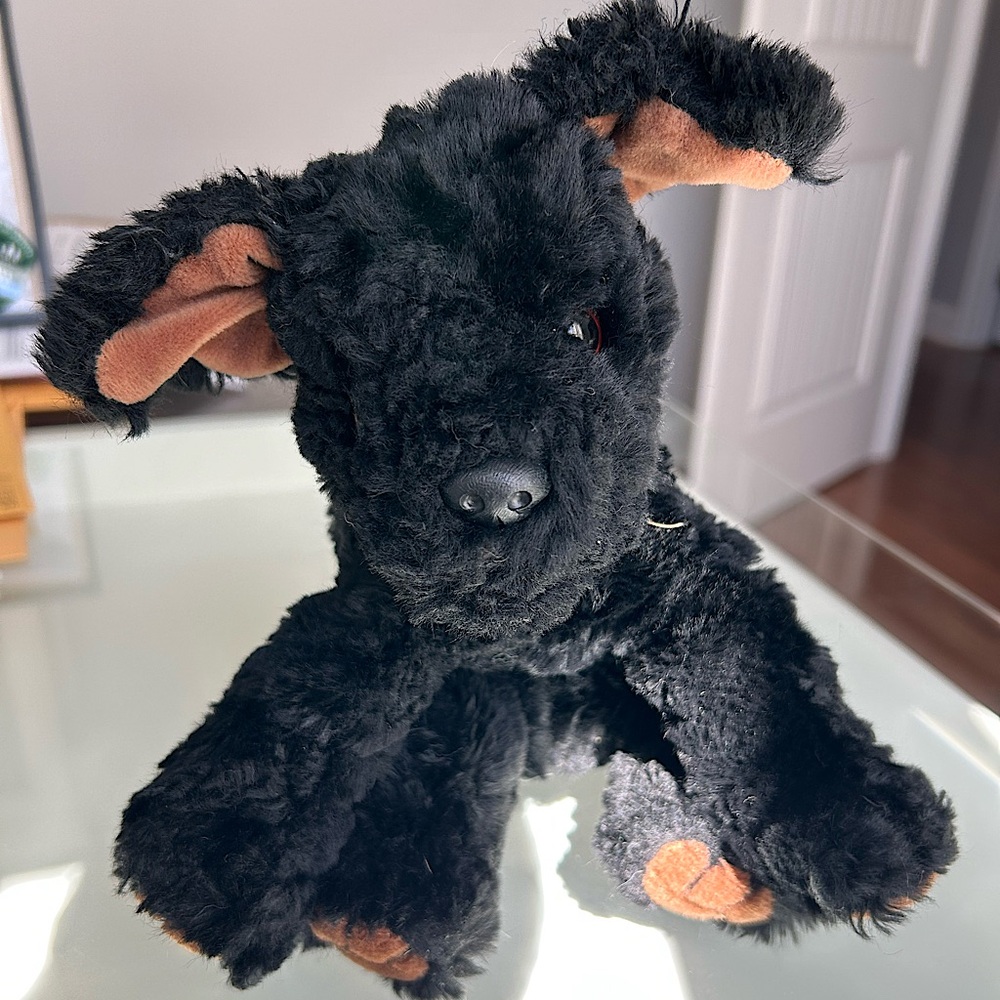 TY Puppy Dog 1996 Plush Brown Black Vintage